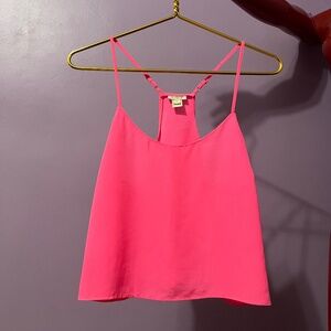 J-Crew Hot Pink Crop Top